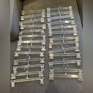 Clothes Hangers with clips for skirts & pants